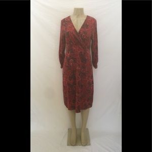 J.Jill Size Medium Multicolor Paisley Print Dress